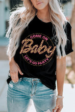 Load image into Gallery viewer, Come On Barbie Leopard Graphic T Shirt
