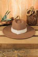 Load image into Gallery viewer, Aztec Embroidery Retro  Flat Fedora Hat
