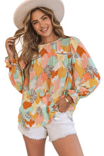 Load image into Gallery viewer, Abstract Printed Long Sleeve Blouse
