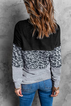 Load image into Gallery viewer, Colorblock Contrast Stitching Sweatshirt with Slits
