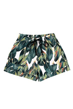 Load image into Gallery viewer, Leaves Print Drawstring Casual Elastic Waist Pocketed Shorts
