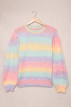 Load image into Gallery viewer, Pearl Decoration Gradient Tie-dye Sweater
