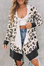 Load image into Gallery viewer, Print Hooded Open Front Cardigan
