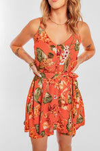 Load image into Gallery viewer, Sleeveless A-line Floral Dress
