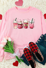 Load image into Gallery viewer, Valentines Sweet Drinking Graphic Print Sweatshirt
