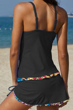 Load image into Gallery viewer, Push-up Animal Print Patchwork Tankini Set
