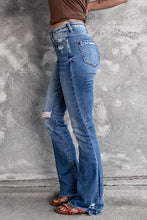 Load image into Gallery viewer, Distressed Flare Jeans
