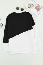 Load image into Gallery viewer, Patchwork Dropped Shoulder  Sweatshirt
