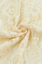 Load image into Gallery viewer, Beige Mock Neck Lace Blouse
