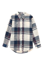 Load image into Gallery viewer, Distressed Raw Edge Plaid Print Shirt
