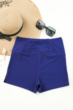 Load image into Gallery viewer, Mesh Cutout Patchwork Swim Shorts
