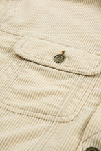 Load image into Gallery viewer, Button Up Pockets Striped Color Block Corduroy Jacket
