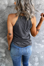 Load image into Gallery viewer, Grey Solid Color Crew Neck Tank Top
