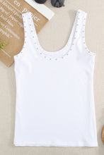 Load image into Gallery viewer, Studded Ribbed Tank Top
