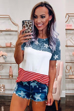 Load image into Gallery viewer, The US Stars and Stripes Inspired Top
