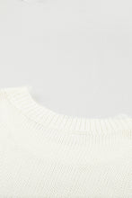Load image into Gallery viewer, Beige Oversize Knitted Drop-shoulder Sleeve Sweater
