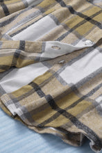 Load image into Gallery viewer, Button-up Pocket Long Sleeve Plaid Shacket
