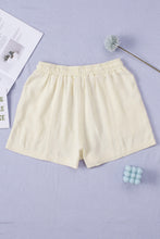 Load image into Gallery viewer, Crochet Detail Drawstring Elastic Waist Women Shorts
