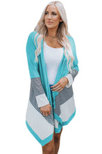 Load image into Gallery viewer, Loose Fit Stripe Colorblock Cardigan
