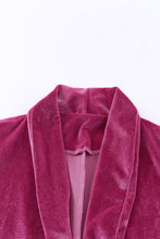 Load image into Gallery viewer, Casual Pocketed Velvet Blazer

