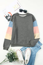 Load image into Gallery viewer, Colorblock Long Sleeve Pullover Sweatshirt
