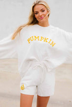Load image into Gallery viewer, PUMPKIN Flocking Graphic Pullover Sweatshirt and Shorts Set
