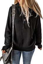 Load image into Gallery viewer, Henley V Neck Hooded Sweater
