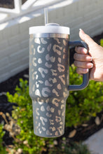 Load image into Gallery viewer, Leopard Print 40oz Stainless Steel Portable Cup with Handle
