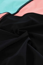 Load image into Gallery viewer, Color Block Zipper Long Sleeve Rash Guard Swimwear
