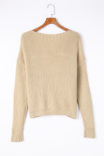 Load image into Gallery viewer, Drop Shoulder Open Front Knitted Cardigan
