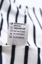 Load image into Gallery viewer, Striped Print Ruffled Buttoned Long Sleeve Top
