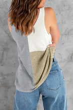 Load image into Gallery viewer, Color Block Knitted Tank Top

