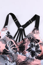 Load image into Gallery viewer, Floral Printed Strappy Racerback Tankini Swim Top
