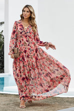Load image into Gallery viewer, Wild Lotus Ruffle Tiered Maxi Dress
