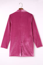 Load image into Gallery viewer, Casual Pocketed Velvet Blazer
