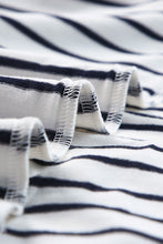 Load image into Gallery viewer, Striped Print Ruffled Buttoned Long Sleeve Top
