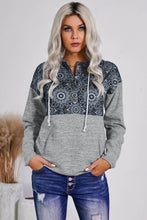 Load image into Gallery viewer, Tribal Print Vintage Pocket Hoodie
