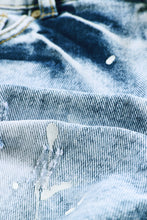 Load image into Gallery viewer, Distressed Bleached Denim Shorts
