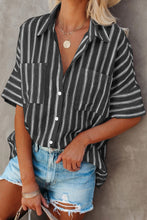 Load image into Gallery viewer, Pocketed Striped Shirt
