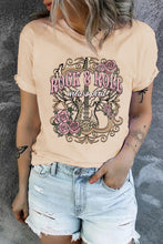 Load image into Gallery viewer, Khaki ROCK&amp;ROLL Guitar Vintage Graphic Tee
