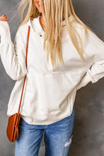 Load image into Gallery viewer, Batwing Sleeve Pocketed Henley Hoodie
