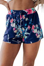 Load image into Gallery viewer, Floral Drawstring Elastic Waist Shorts
