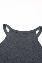 Load image into Gallery viewer, Grey Solid Color Crew Neck Tank Top
