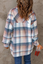 Load image into Gallery viewer, Plaid Flap Pockets Shacket
