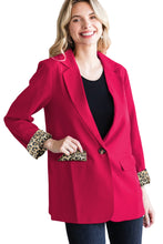 Load image into Gallery viewer, Leopard Lined Blazer
