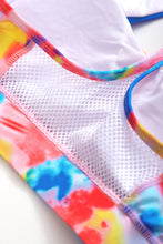 Load image into Gallery viewer, Multicolor Tie-dye Racerback Tank and Shorts Swimwear
