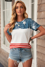 Load image into Gallery viewer, The US Stars and Stripes Inspired Top
