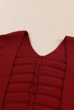 Load image into Gallery viewer, Ribbed Open Front Knit Cardigan
