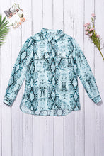 Load image into Gallery viewer, Wild Snake Print Shirt with Pockets
