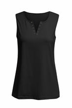 Load image into Gallery viewer, Solid Slim-fit V Neck Tank Top
